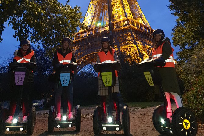 Segway by night ! Illuminated Paris Review with Group Tour.