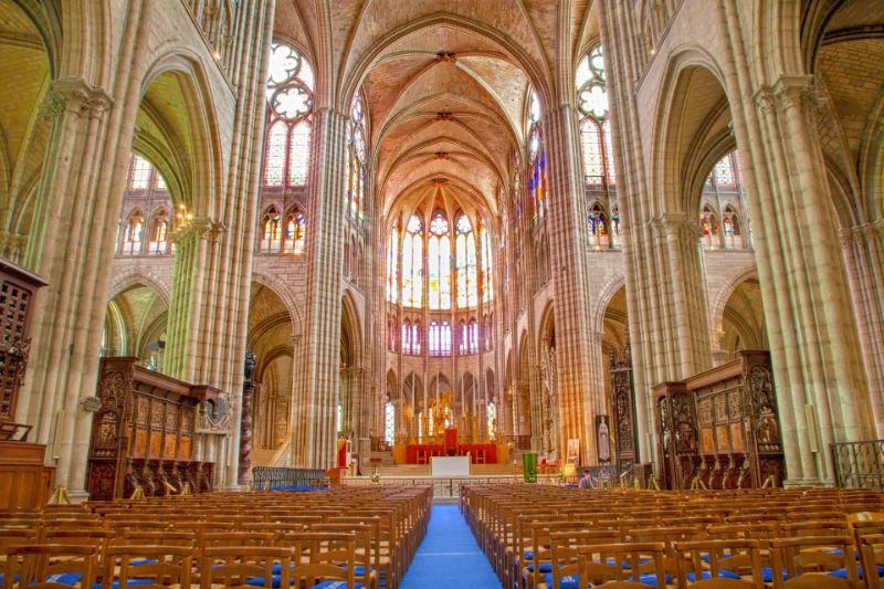 Interior Look of the Basilique Saint Denis