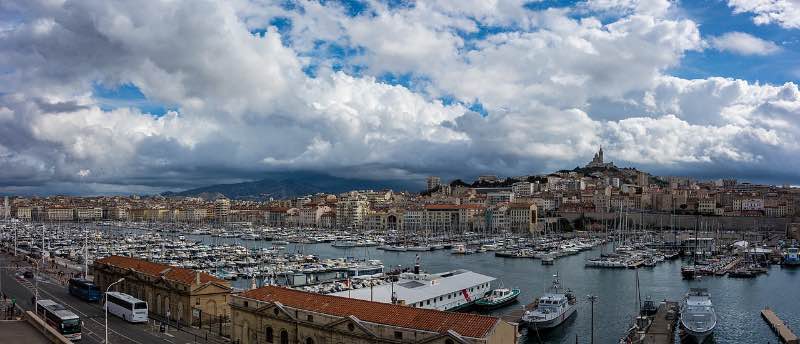 panoramic view of Marseille France