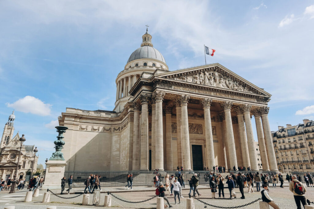 The Panthéon, a famous monument in the 5th arrondissement of Paris, France.