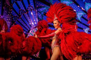 Paris Moulin Rouge Cabaret Show & Dinner with Choice Menus including Christmas Review