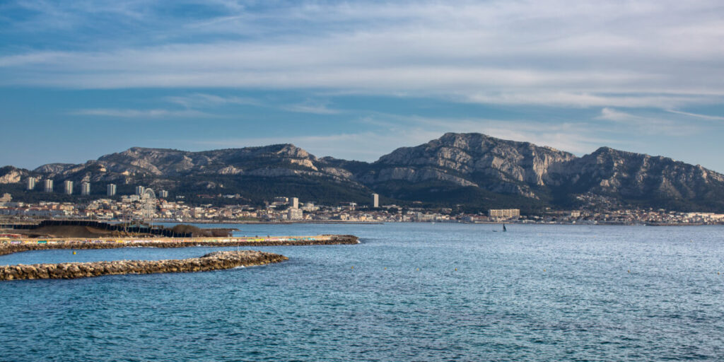 Les plages du Prado in Marseille, France, are a beloved stretch of sandy beaches along the Mediterranean.