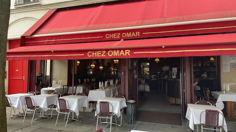 Exterior of Chez Omar restaurant