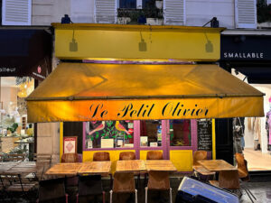 Le petit olivier restaurant Paris 6e Review