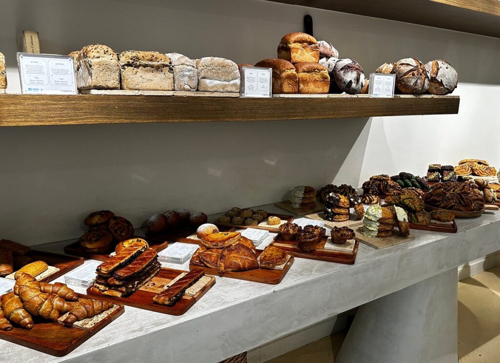 Bake goods served in Copains, Paris, France