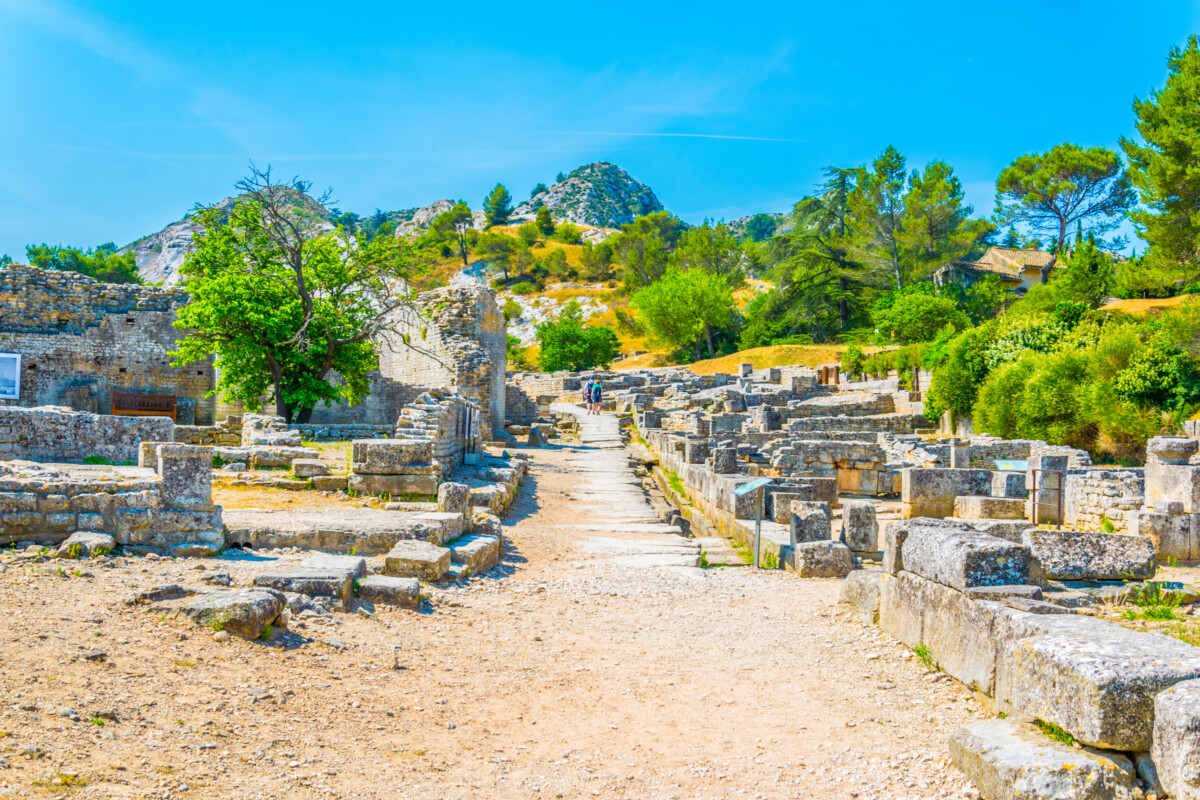 Glanum archaeological park near Saint Remy de Provence in France