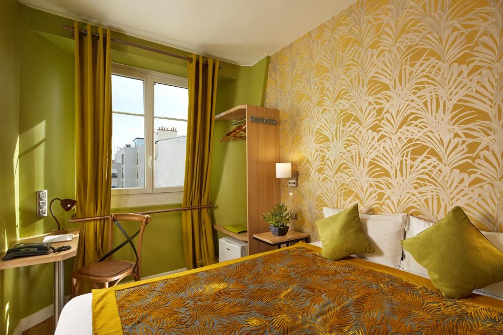 Hôtel Villa Sorel in Paris Boulogne offers tastefully appointed rooms designed to provide comfort and relaxation for guests.