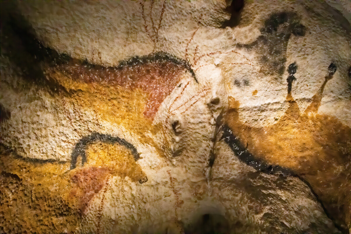 Prehistoric depictions in Lascaux caves