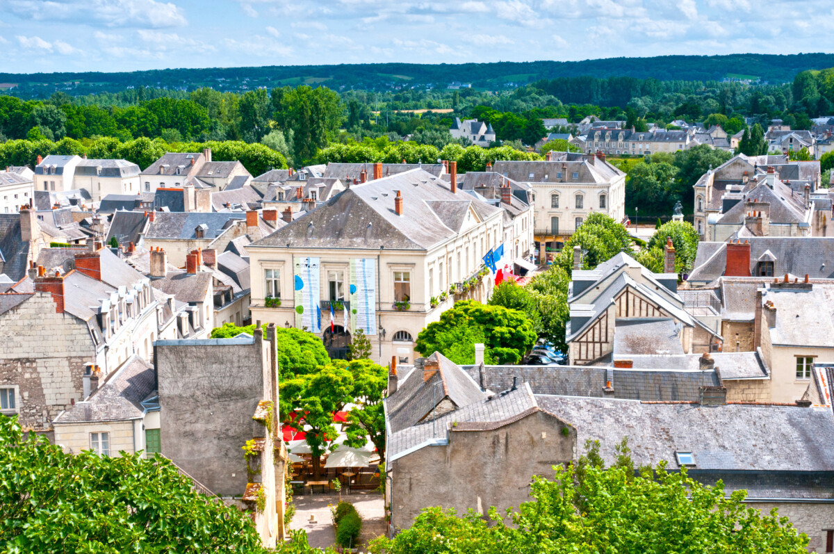 View over Chinon, Loire Valley France