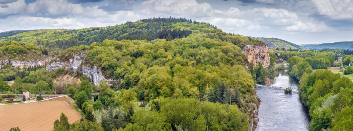 Valley of Lot river, France