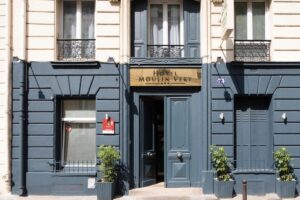 Front of the Moulin Vert in Paris