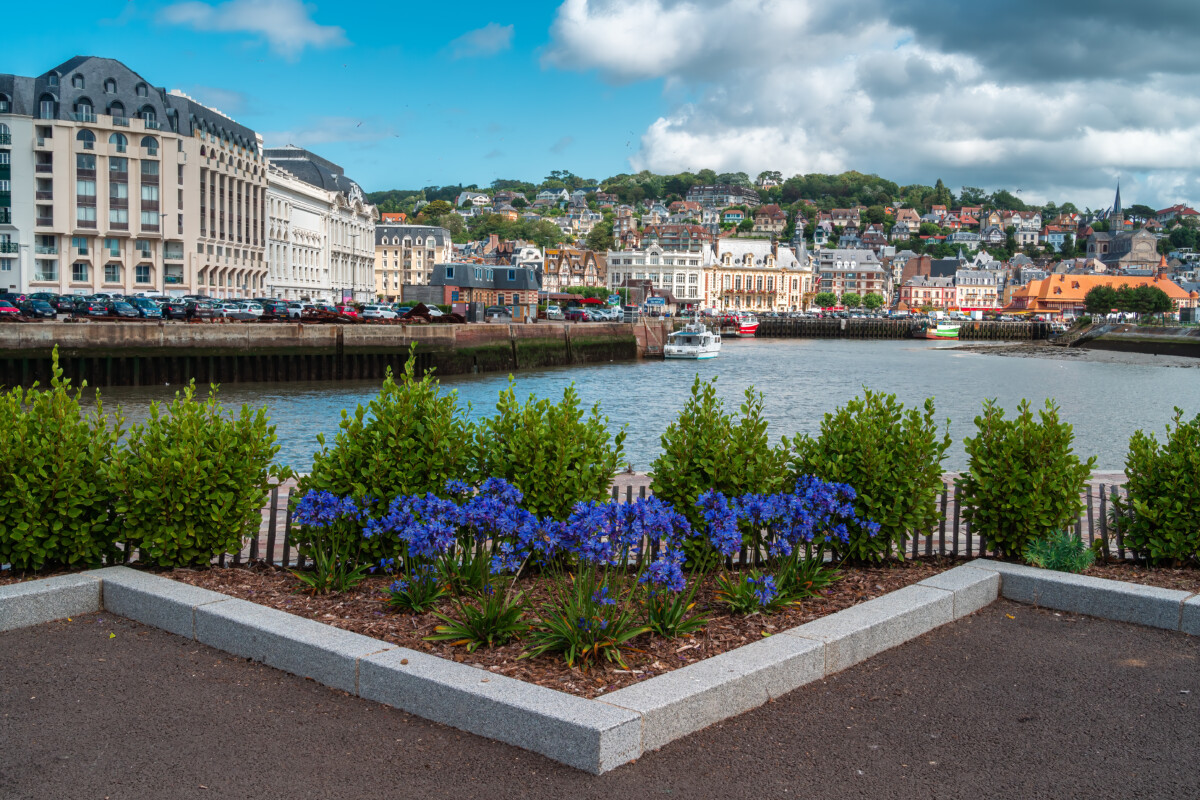 A view at Trouville in Normandy, France