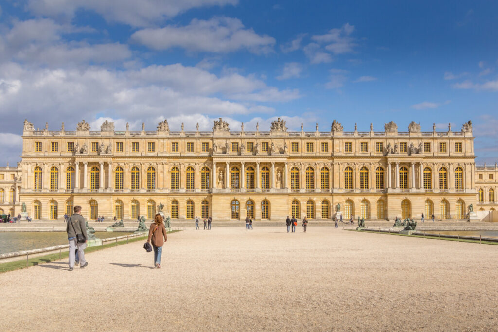 Facade of the Palace of Versailles, France