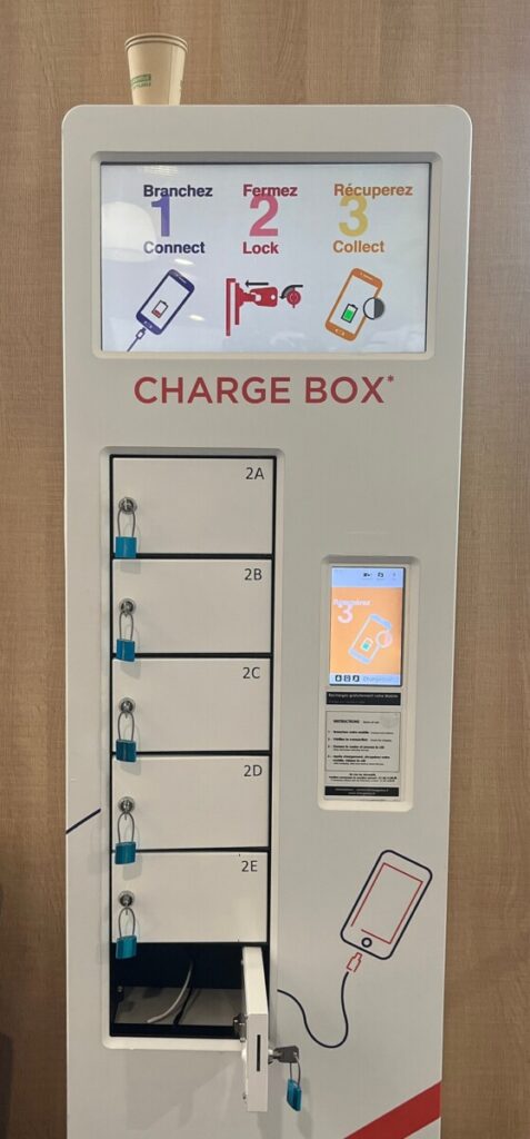 ChargeBox at the Paris Charles de Gaulle Airport in Paris, France