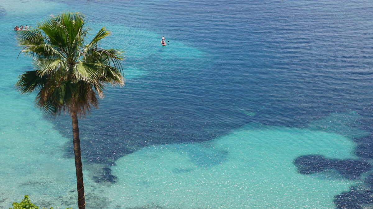 The beautiful Plage des Marinieres in Villefranche-sur-Mer