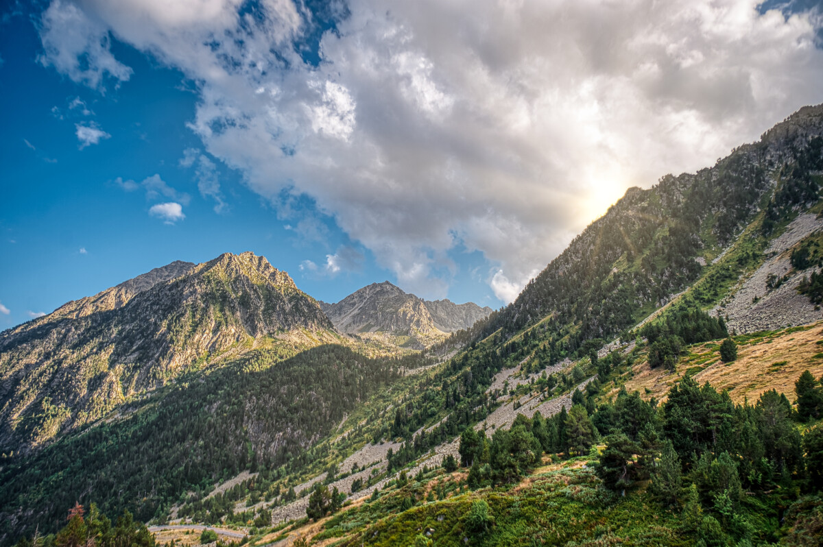 The Pyrenees mountain range 