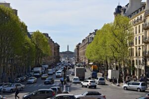 The rue Royale, as seen from the church of la Madeleine