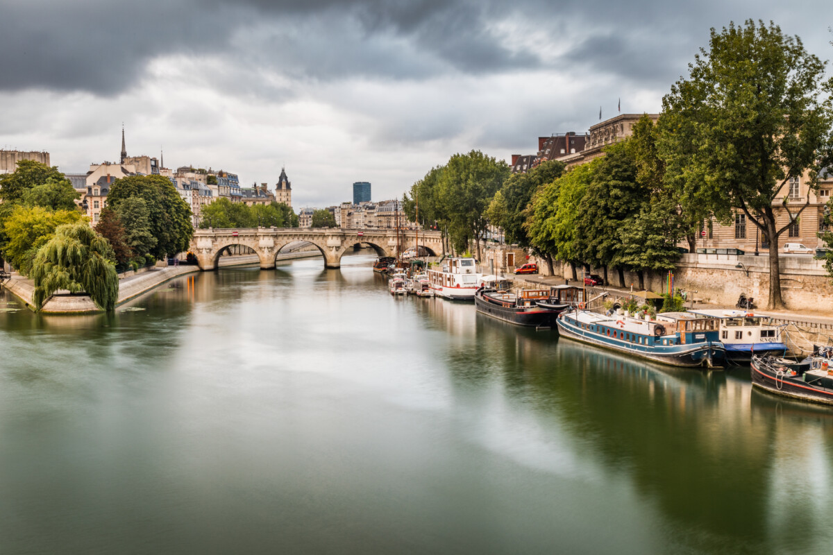 Beautiful shot of Square du Vert-Galant Paris France