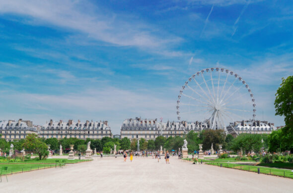 Tuileries Garden Festival and Ferris Wheel in Paris, France