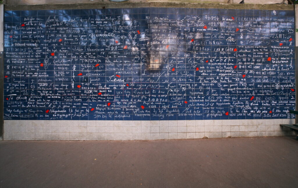 Wall of Love in Paris, France